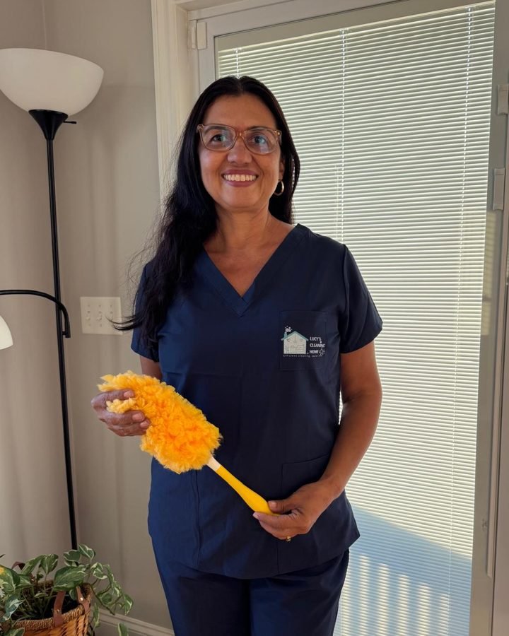 Lucy, owner of Lucy’s Cleaning Home, at work in Haverhill, MA